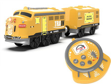 Motorized Train for Kids Remote Control Locomotive Toy for Wooden Tracks with So