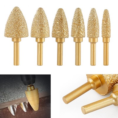 Neue 6MM Shank Diamant Burr Head Rotary File Schleifwerkzeug für Stein Stahl