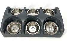 Puppy Feeding System 6 Litter Multiple Dog Bowl Feeder Puppy Feeder Station, Wea