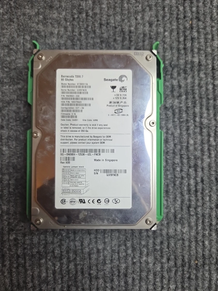 Seagate PATA/IDE/EIDE 80 GB Internal Hard Disk Drives for sale | eBay