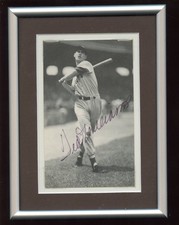 1974 TCMA Baseball Postcard Ted Williams Autographed Framed JSA LOA
