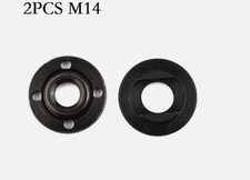 2pcs M14 Thread Angle Grinder Flange Nut Set Inner & Outer Metal Lock Nuts Tools