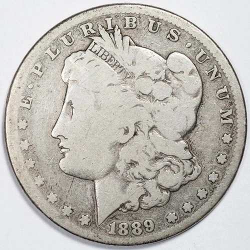 1889-CC Morgan Silver Dollar Carson City Mint Good (G) - Exact Shown