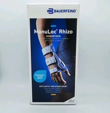 Wrist and Hand Brace Manuloc Rhizo Bauerfeind Removable Thumb  LEFT SIZE 1  NEW