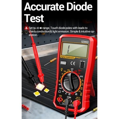 Digital Multimeter For Voltage Current Resistance Check