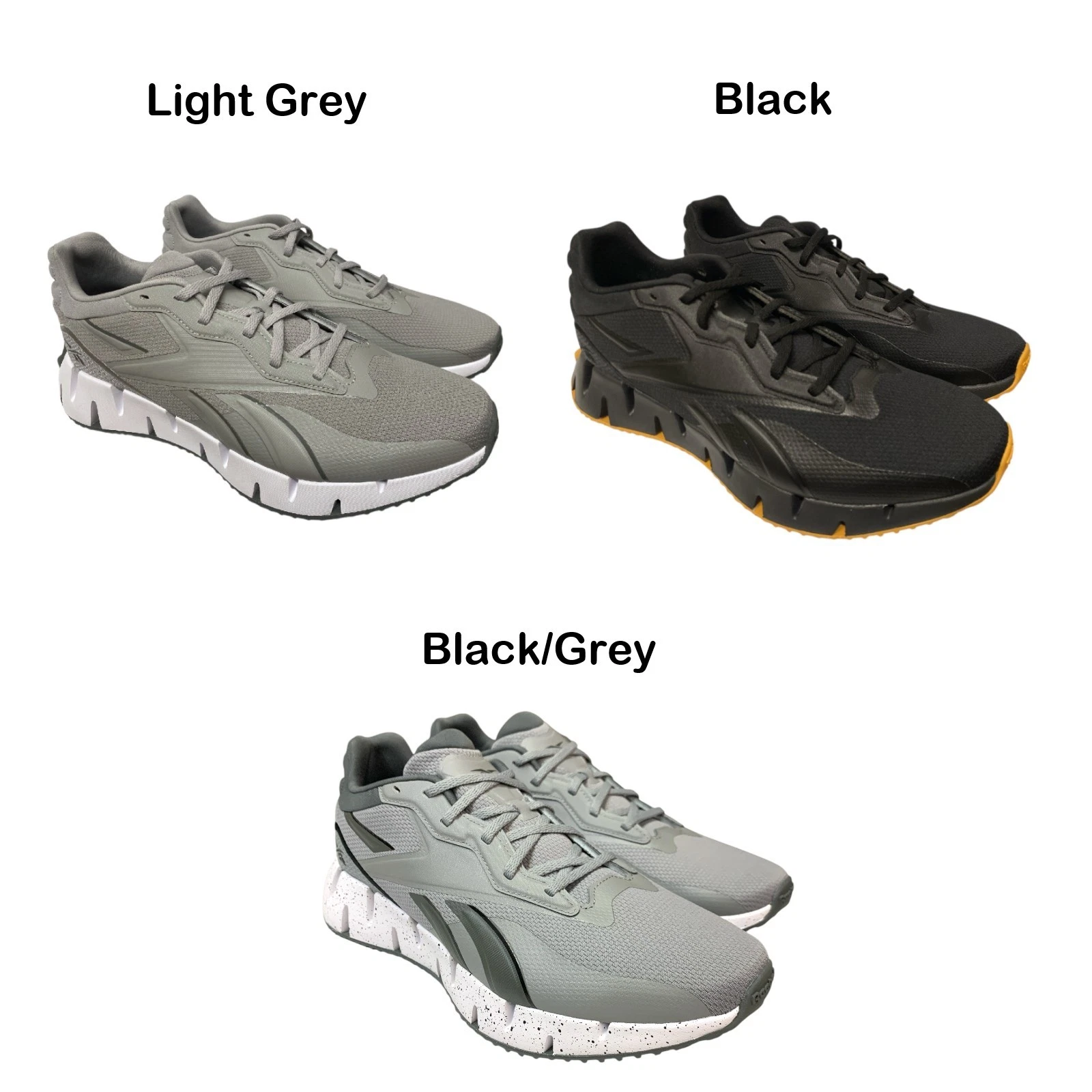 Reebok Men's Zig Dynamica 4 Lace-Up Breathable Running Shoes