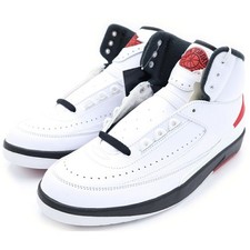 Nike Air Jordan 2 Retro Chicago DX2454-106 US 8.5 White Red Classic Sneaker