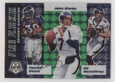 2020 Mosaic Flea Flicker Green Prizm Ed McCaffrey Terrell Davis John Elway 0c2