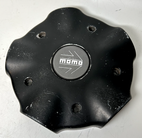 MOMO IDEA Wheel Center Cap Vintage Aluminum Alloy Black with emblem 93 #4 - Picture 2 of 9
