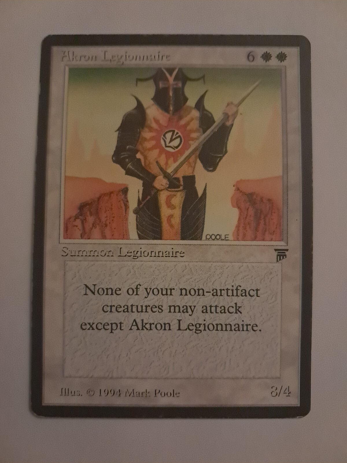 Akron Legionnaire MP Legends MTG Magic the Gathering