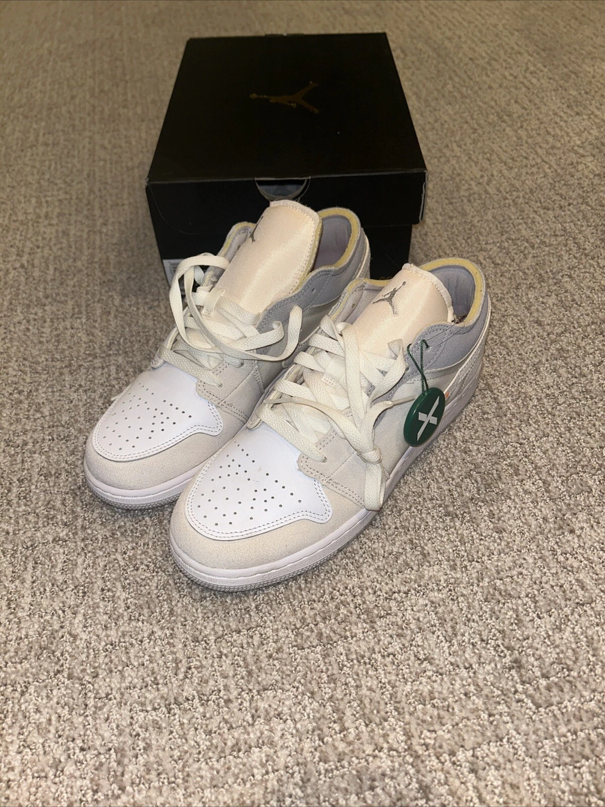 GS Nike Air Jordan 1 Low SE Craft Inside Out taglia 7 anni 8 5 donna DQ3727 100