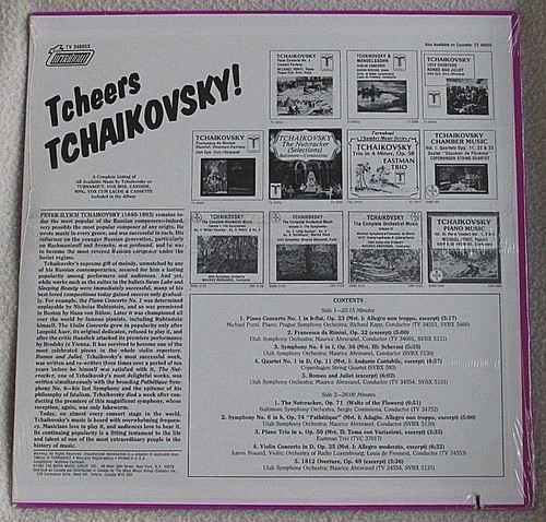 Tcheers Tchaikovsky! Excerpts from Symphonies 1980 Turnabout CLASSICAL Sealed LP - Picture 3 of 4
