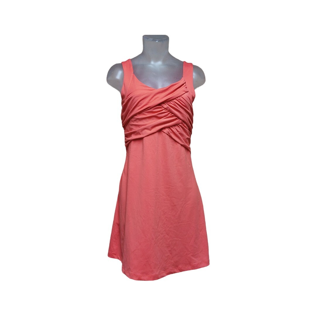 Athleta Coral Draped Tunic Dress Size S