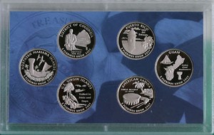 INC Box /& COA 2009 S Proof DC /& US Territories Quarters Set Clad 6 Coins