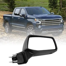 Right Passenger Side Mirror For 19-24 Chevy Silverado 1500 w/Temperature Sensors