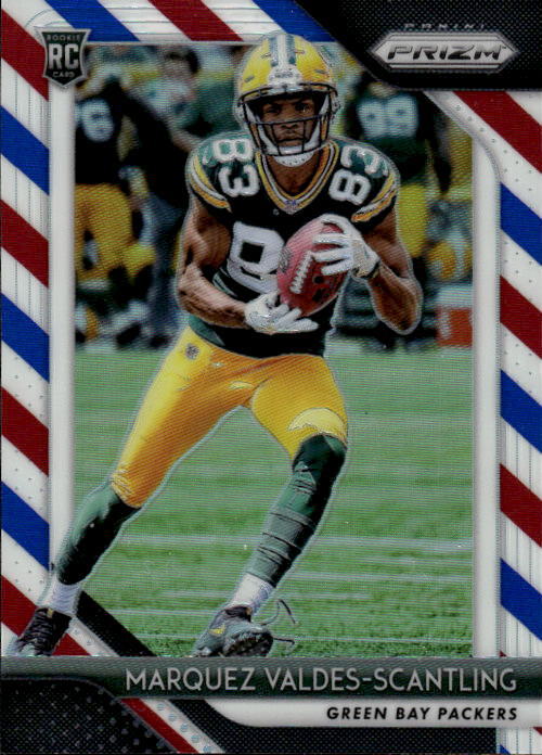 2018 Panini Prizm Marquez Valdes-Scantling #240 Prizm Red White Blue Packers 6J