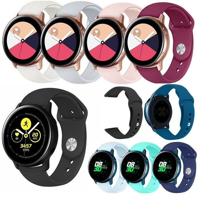 For Samsung Galaxy Watch Active Replacement Soft Silicone Sport Wrist Band Strap | eBay