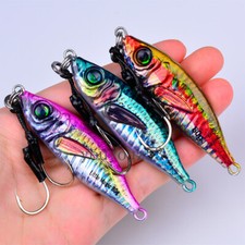 Señuelo de pesca 3D Little Jack fregadero lento plantilla de metal cuchara fundición en orillas 30-60G