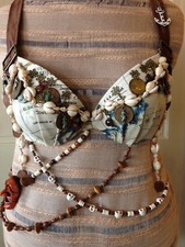 Pirate Costume Bra / Tribal Bra