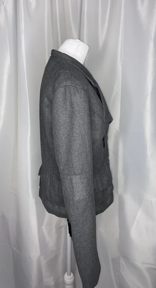 Abrigo gris de lana para mujer Yoki talla M (P) Foto 3 de 4