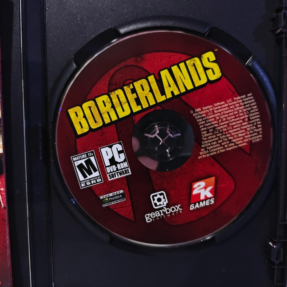 Borderlands (PC Game DVDROM, 2009) Complete CIB w Manaul 710425313301