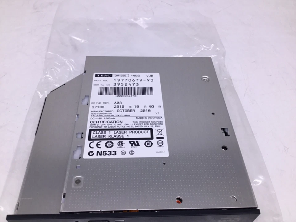 Teac DV-28E V93 3S 1977067V-93 8x IDE Slim Internal N5 Black DVD-Rom Drive - Image 2 of 4