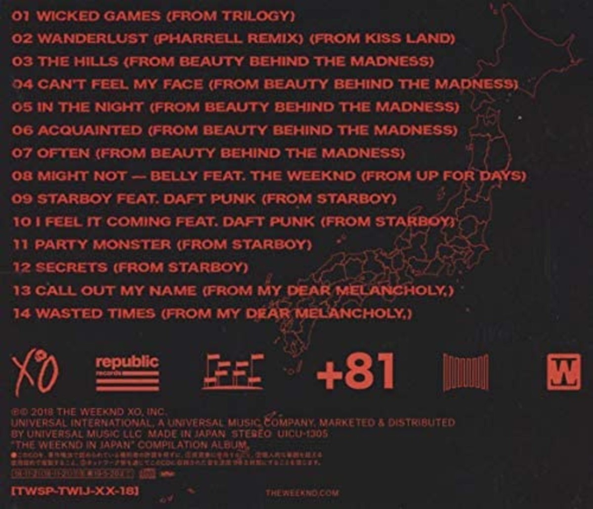 新品The Weeknd アルバム3枚セット WEEKND-THE WEEKND IN JAPAN-JAPAN CD Ltd/Ed 4988031314180| eBay