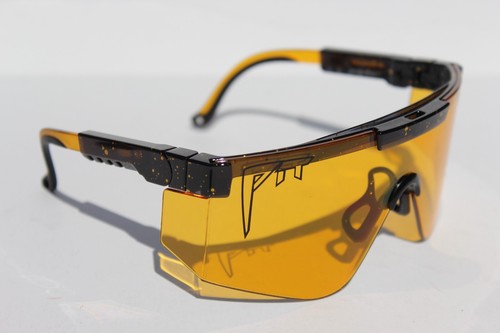 Gafas de sol/gafas de seguridad PIT VIPER The Crossfire negras/amarillas ANSI Z87+ NUEVAS - Imagen 5 de 9
