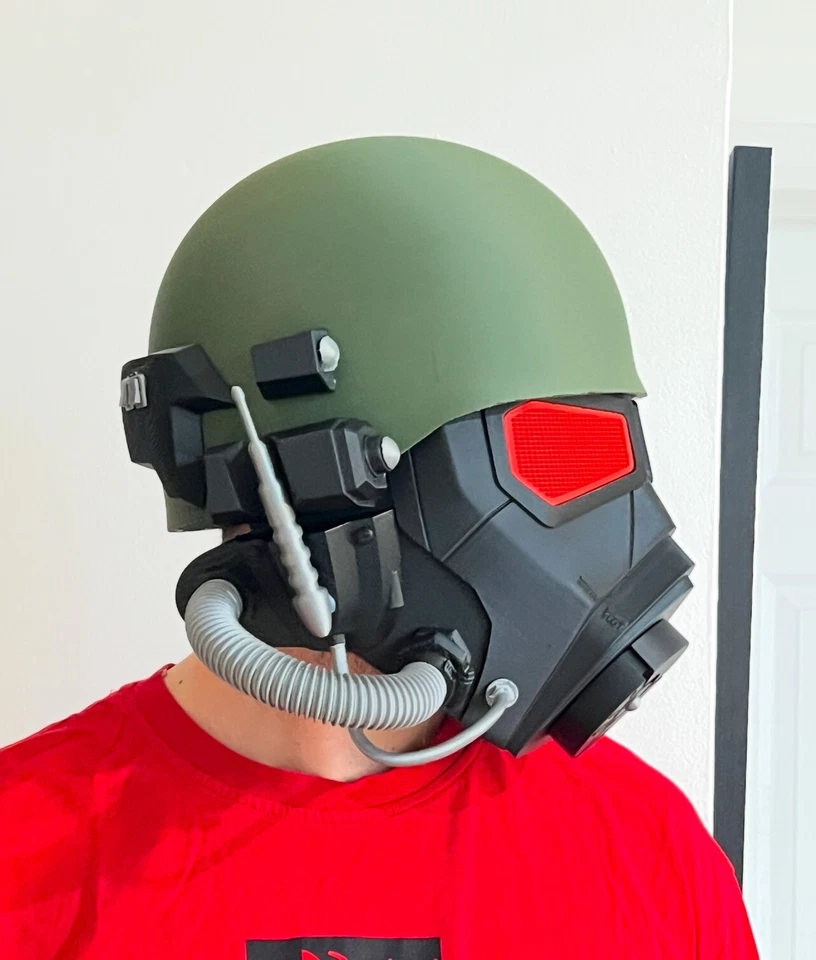 Casco de guardabosques veterano Fallout NCR - Casco de cosplay post-apocalíptico impreso en 3D Foto 3 de 4