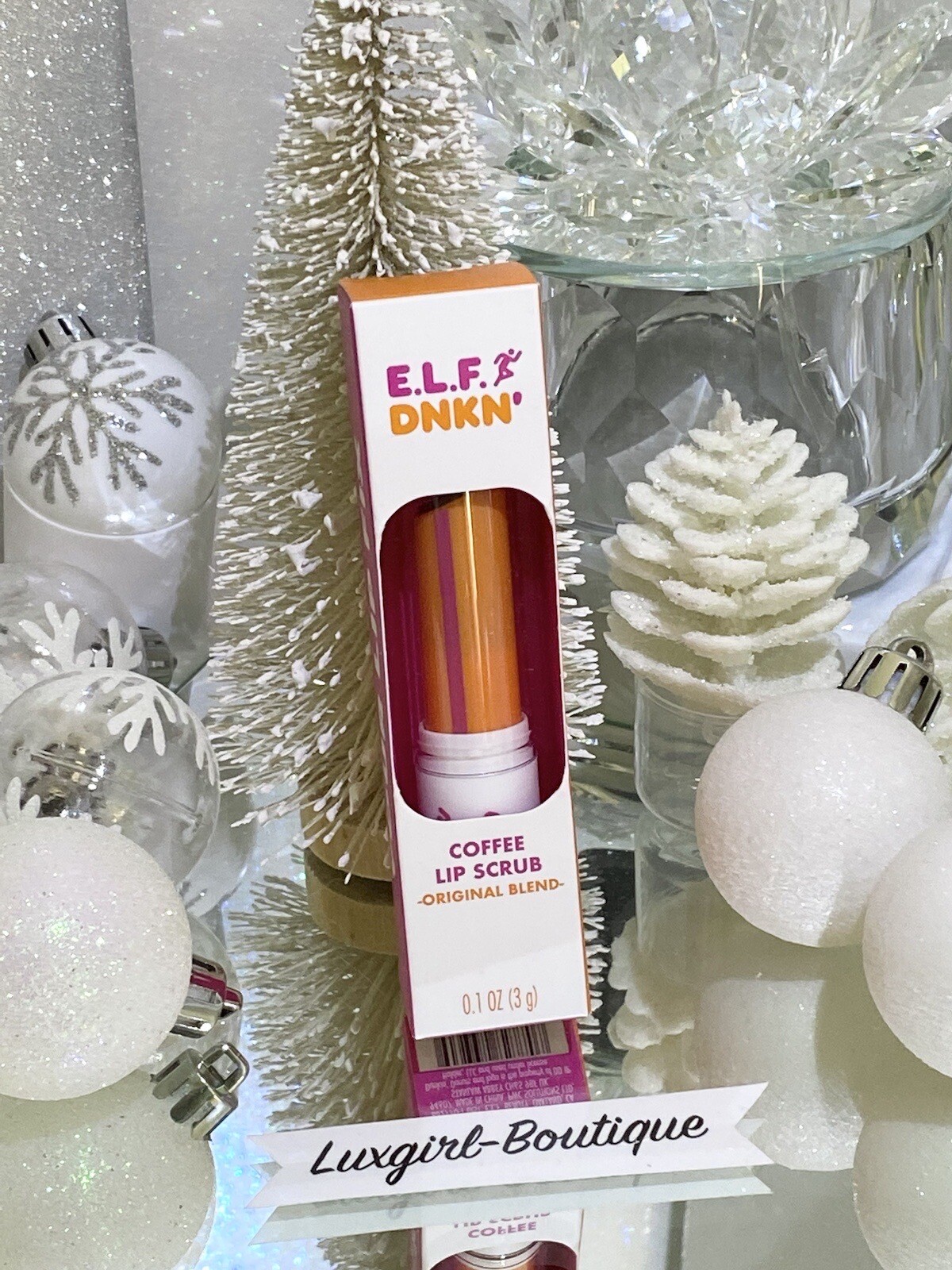 Elf X DNKN’ lip scrub Dunkin coffee scented Sample for sale online eBay