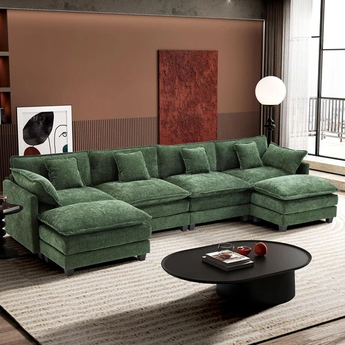 DIY Sofa U-shaped Sectional Sofa Free Combination Sofa Chaise Lounge Corner Sofa - Picture 6 of 7