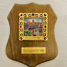 1970 German Volkswanderung Waldenduro Wood Wall Plaque Vintage Memorabilia RARE