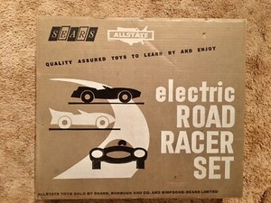 Sears Allstate Electric Road Racer Set Aurora 1960s