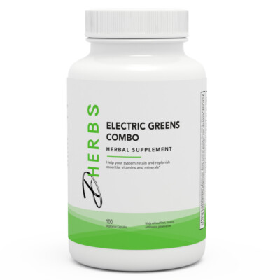 Dherbs Electric Greens Combo, 100-Count Bottle