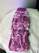 Sutical Dog Surgery Recovery Suit Pink Camo Stretch Fit Size XXS