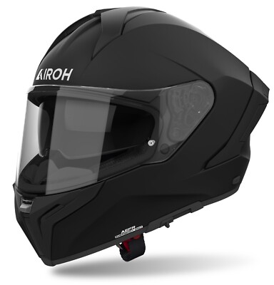 CASCO INTEGRALE 22.06 FIBRA DOPPIA VISIERA AIROH MATRYX BLACK MATT TG L