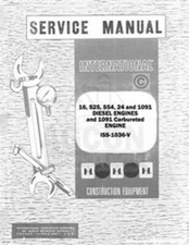 International TD-15 150 151 TD-24 241 16 525 554 24 1091 Engine Service Manual