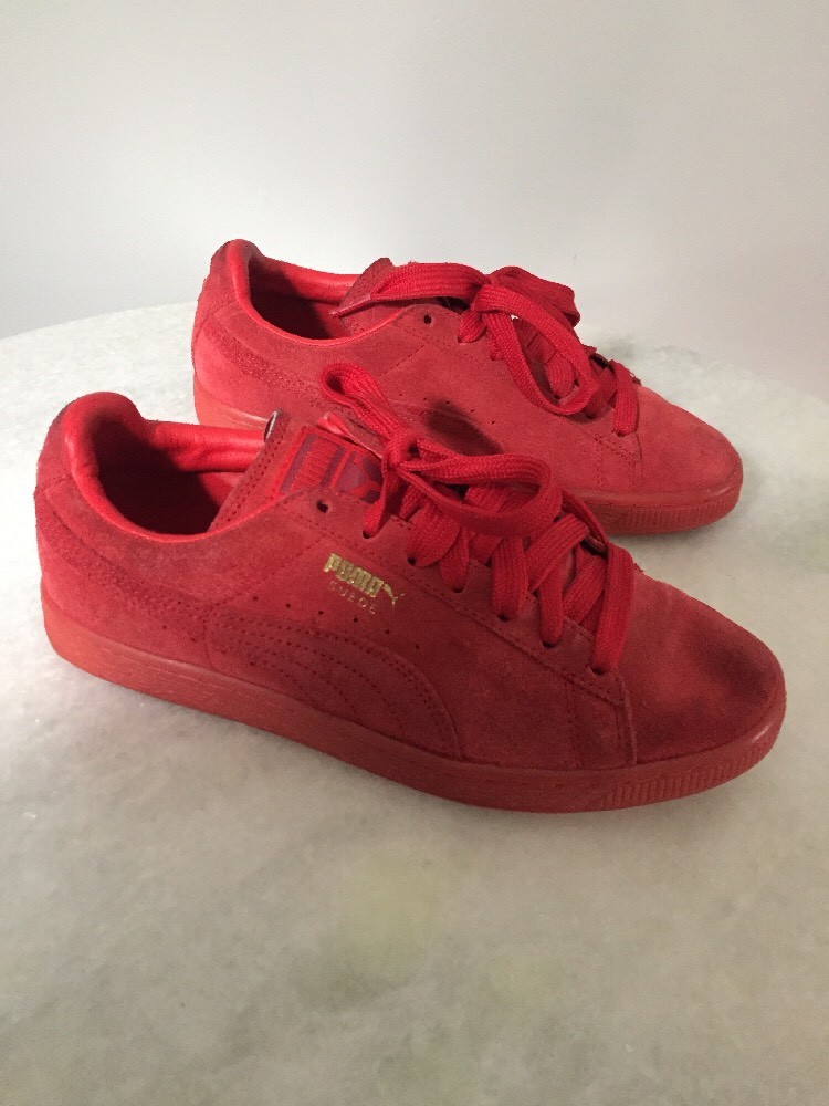 Puma Red Suede Classic Men's Size 6 Sneakers Shoes Gem