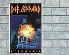 Def Leppard Pyromania Sign Aluminum Metal 8"x12" Garage Man Cave Rock Concert