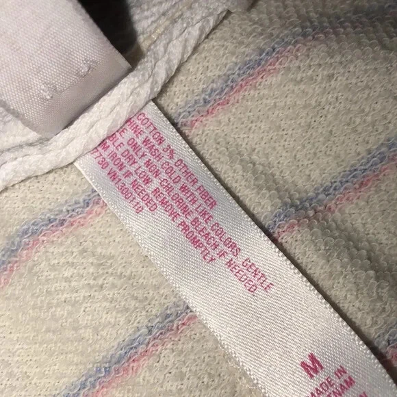 Sudadera con Capucha Xhilaration Y2K Boho Recortada Gran Tamaño Mediana Rayas Foto 4 de 4