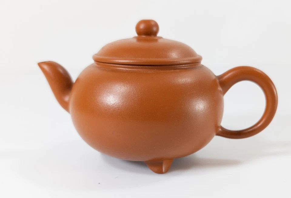 Antique Chinese Vintage Yixing Zisha Redware Teapot Signed Artist 20th C - Image 3 of 4