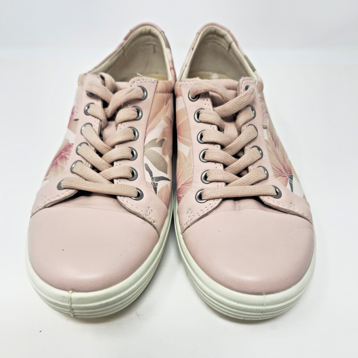 Ecco Soft Slip On Shoes Women US EU 38 Pink Floral Soft