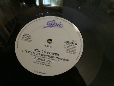 Will To Power - Freebaby - Baby, I Love Your Way / Free Bird - UK Original 12 
