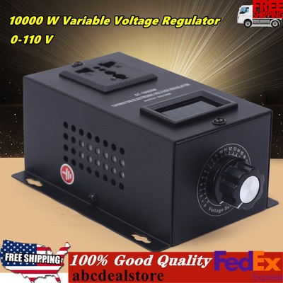 10000W Variable Voltage Regulator Dimmer Motor Speed Controller AC 110V SCR New
