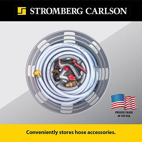 Stromberg Carlson HC-75 Hose and Cord Caddy for RV - Holds Up to 75 Feet of