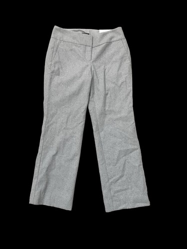 Ann Taylor Factory Signature Trouser Women Gray Wool Blend Pants 0 Straight Leg - 第 1/6 張圖片