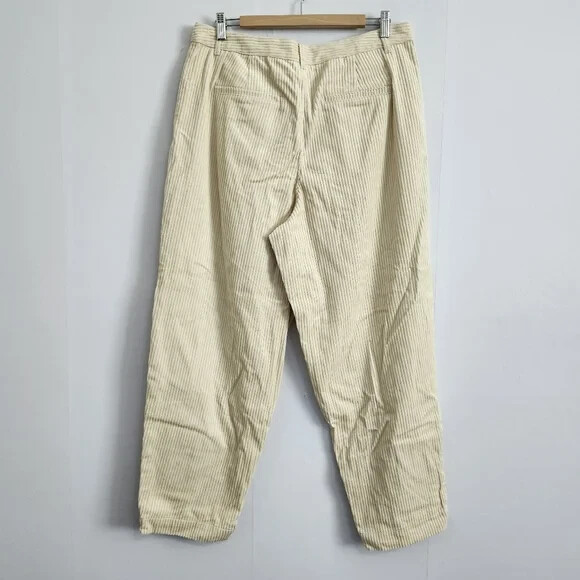 FILA NWT Rowing Blazers Ivory Corduroy Straight Leg Trous Pants Size 16