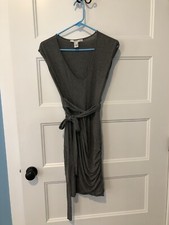 MNG By Mango Grey Drape Dress XS