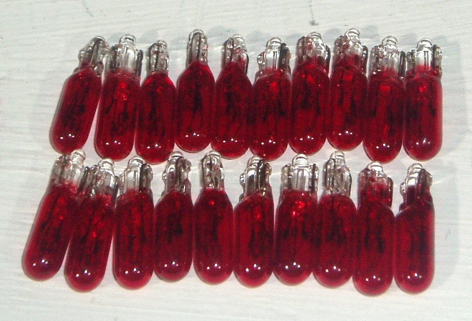 20 x SMALL 5mm RED FRUIT MACHINE BULBS