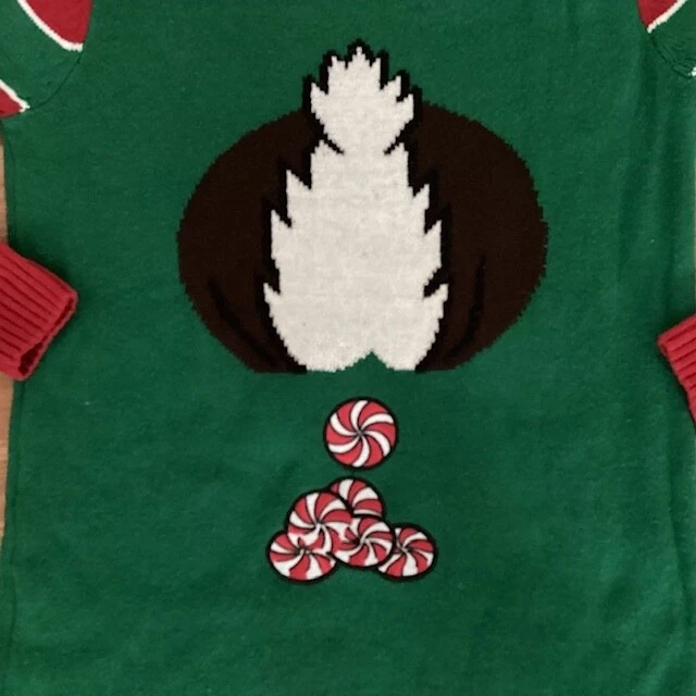 Ugly Christmas Sweater Rudolph The Red Nose Reindeer Size Small (S) Peppermints